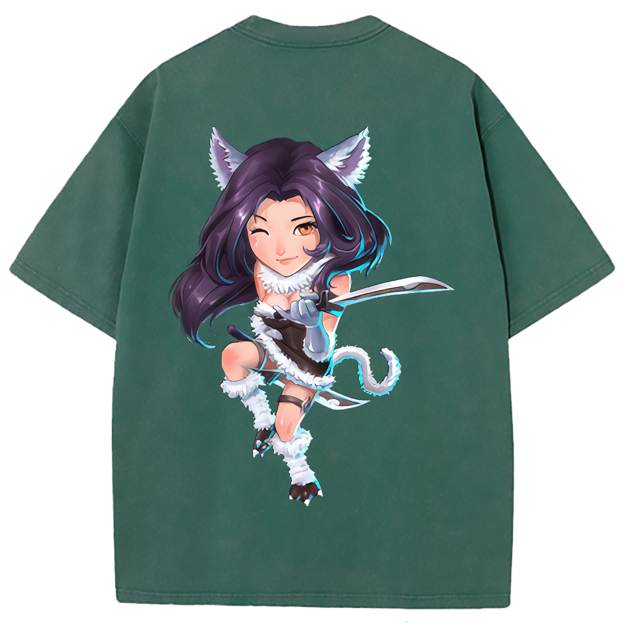 （画像用） リーグ・オブ・レジェンド League of Legends LOL 綿100% ヴィンテージ風 半袖Tシャツ（背面プリント）